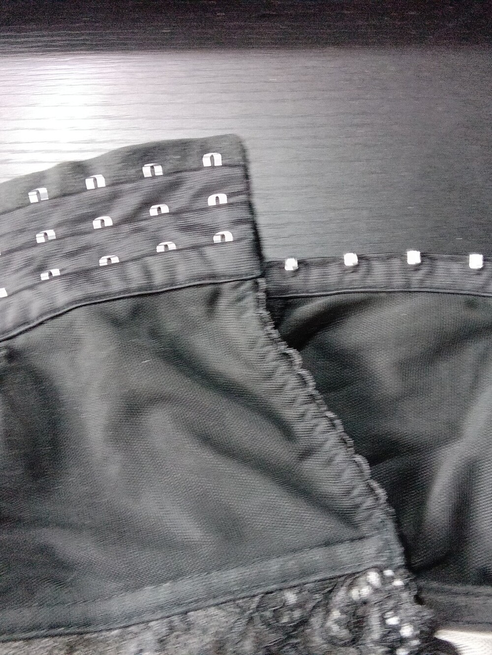 Victoria's Secret Lace Underwire Longline Bra Lingerie Size 34DD Black Lace image 4